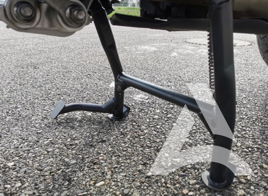 Cale de moto propre et décrassée