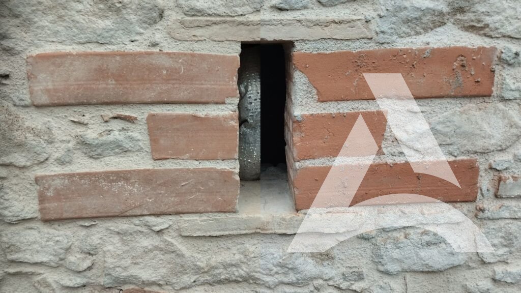 Avant / Après de nettoyage de laitance sur terre cuite