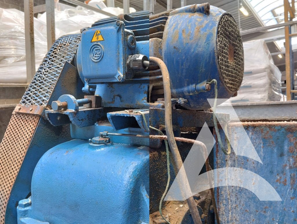 Avant/Après d'un nettoyage de moteur d'un mélangeur de poudre