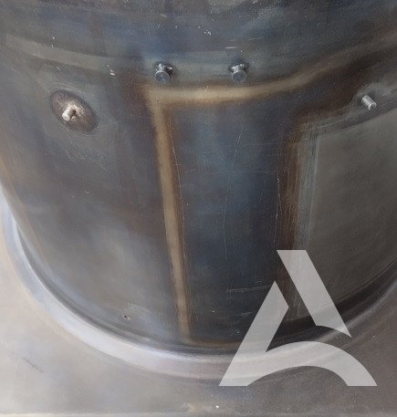 Nettoyage d'un Moule Rond Acier teinté oxydé dans la masse