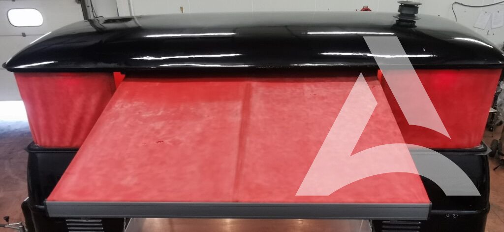 Traitement d'un tissu de store, résultat après professionnel