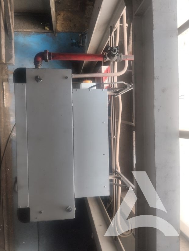 Bloc de chauffage nettoyé, graisse supprimée